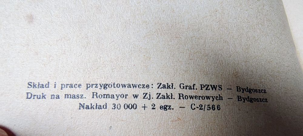 Instrukcja obsługi motoroweru Komar  - oryginał ZZR Bydgoszcz