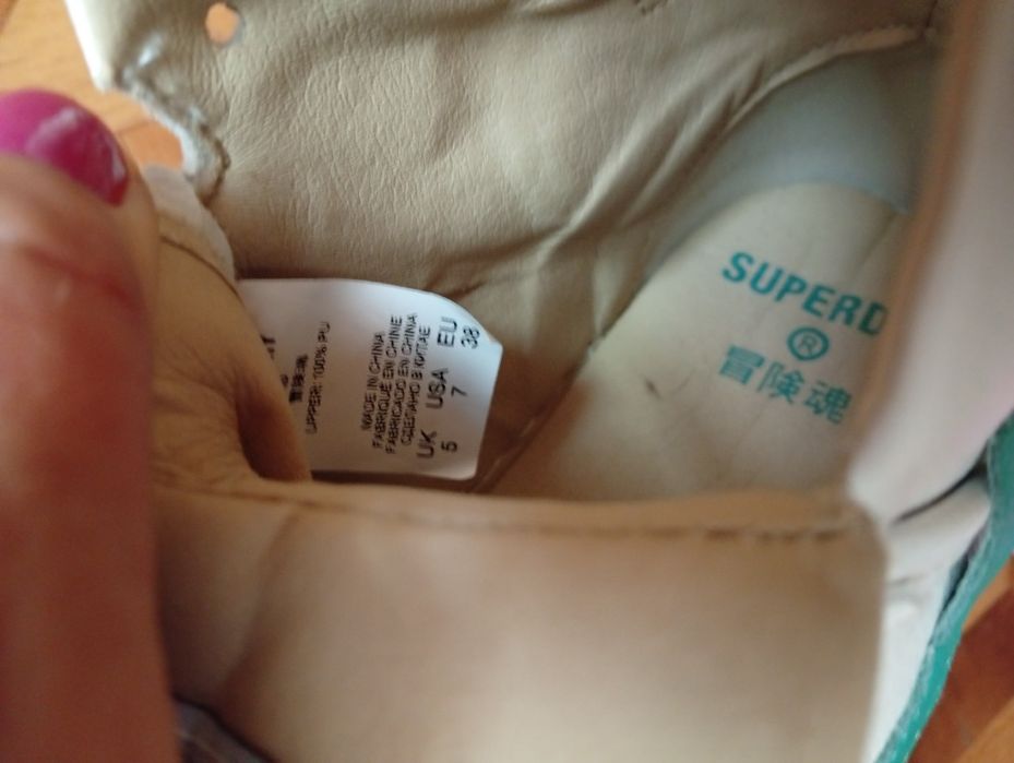 Nowe adidasy Superdry Super dry 38 białe