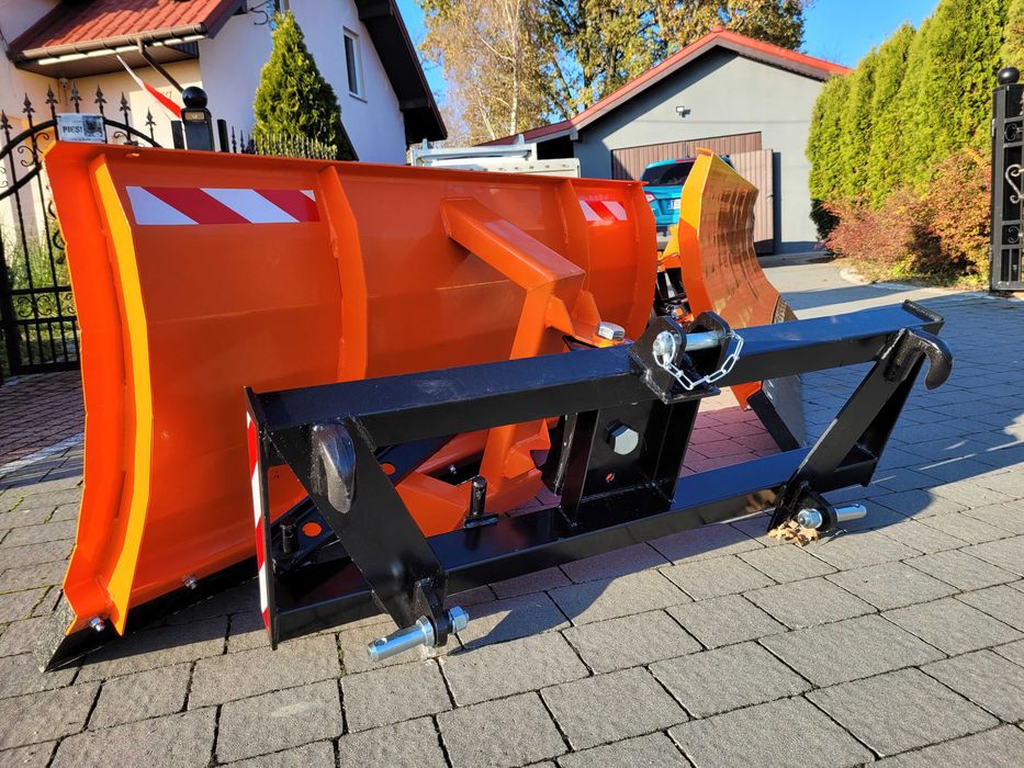 Pług do śniegu do tura ciągnika/ przedni TUZ 2w1 Spych 2.0m 2.5m 3.0m