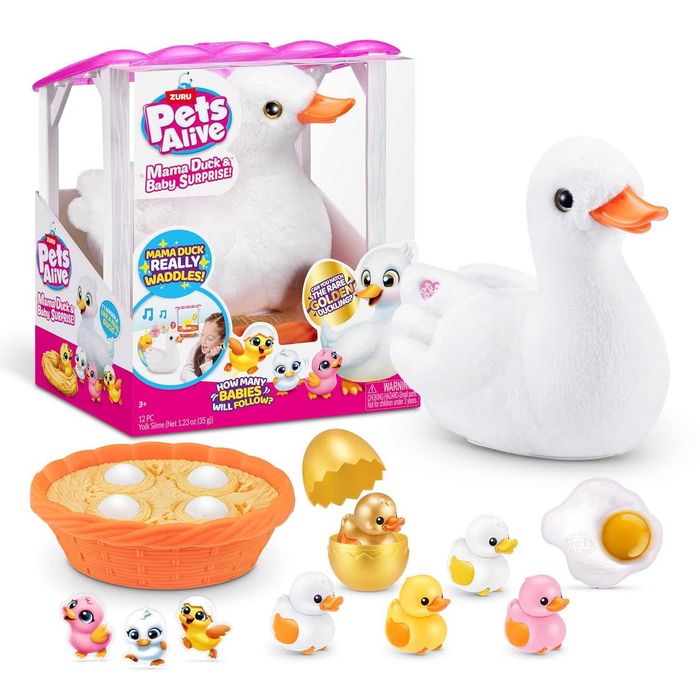 Інтерактивна іграшка Pets Alive Mama Duck мама качечка з сюрпризами