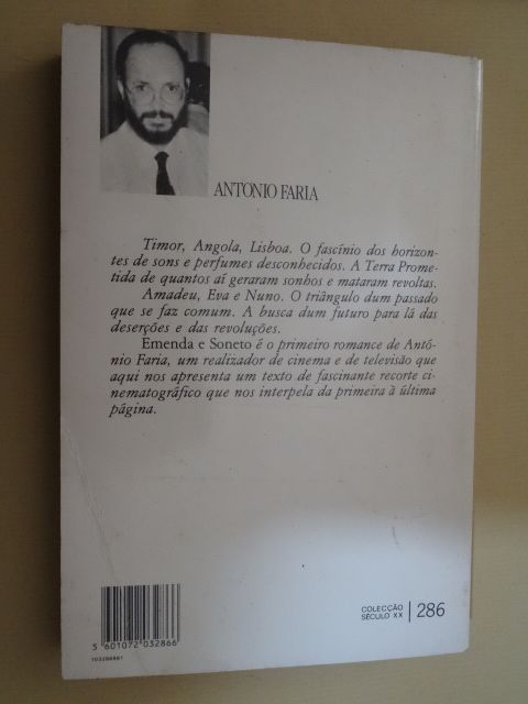 Emenda e Soneto de António Faria