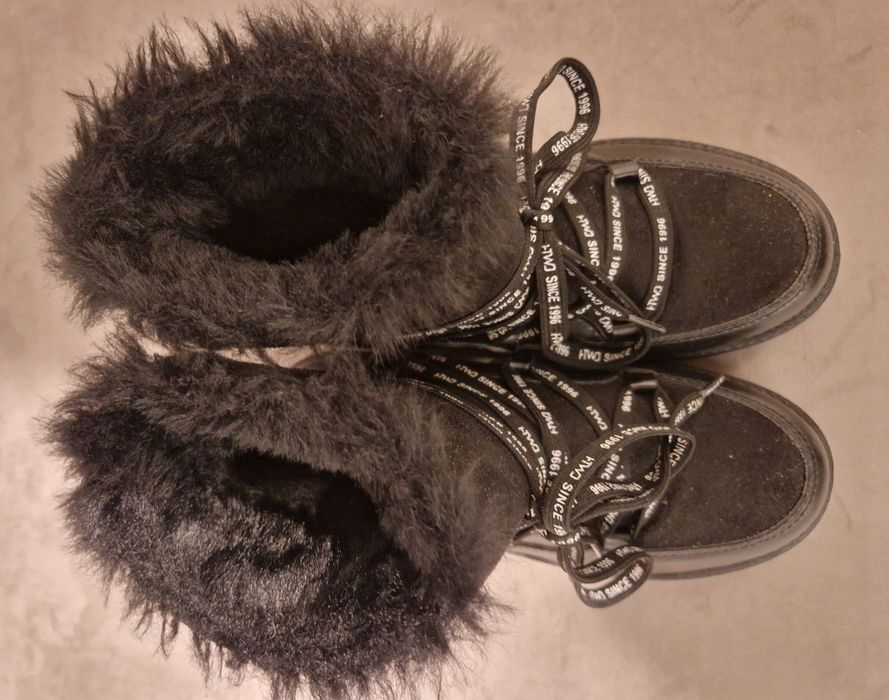 Buty zamszowe ocieplane botki  śniegowce 37