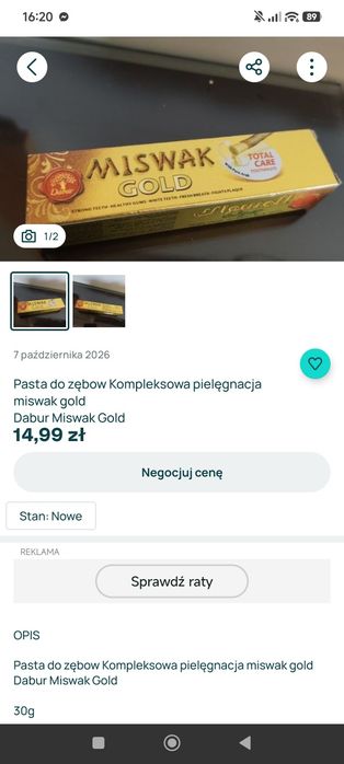 Pasty nowe dwie sztuki