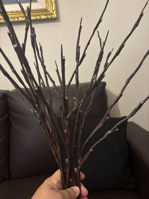 Varas decoracao a pilhas