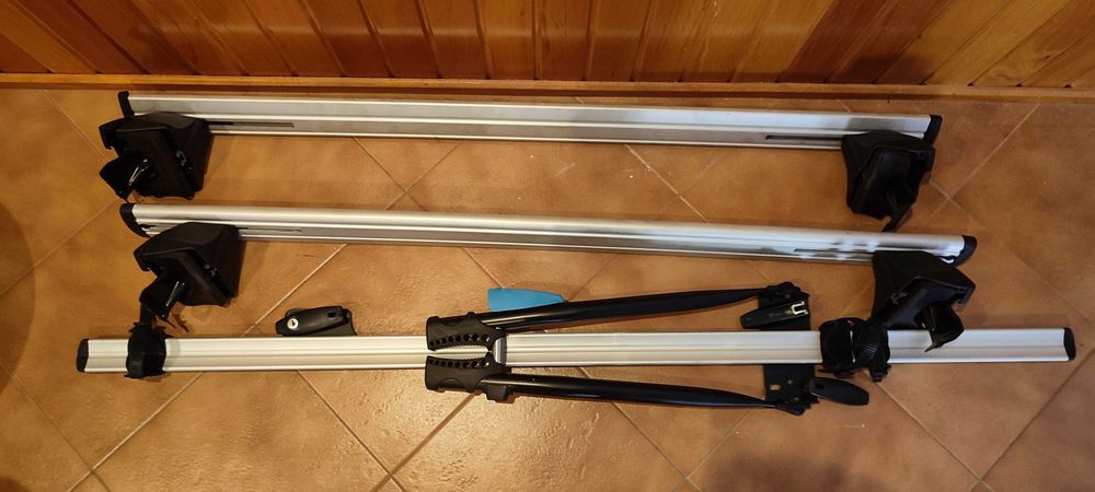 Kit completo: barras de tejadilho para bicicleta