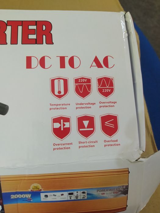 Inversor 12-220v. 2000W. Novo a estrear