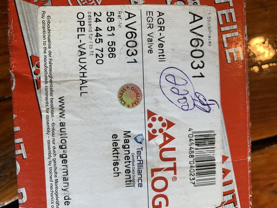 Клапан EGR для Опель Астра Н