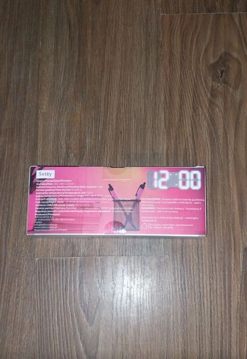 Cyfrowy budzik LED 3D
