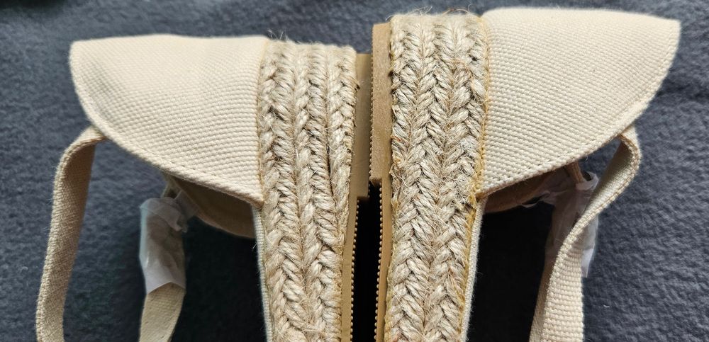 Espadryle beżowe 38