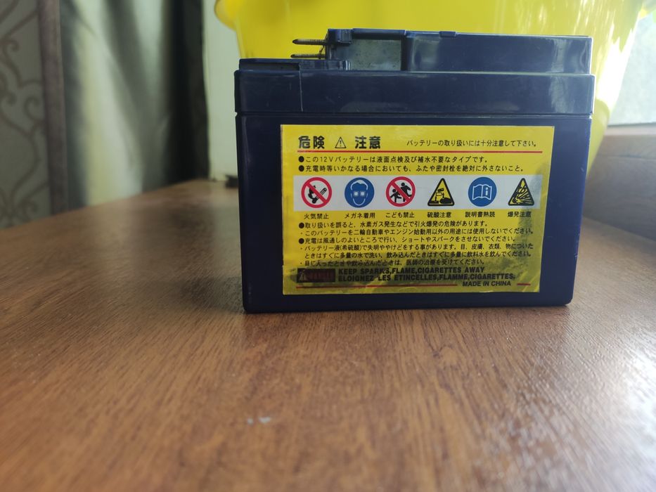Мото АКБ, аккумулятор для мотоцикла  12V, 2.5 A
