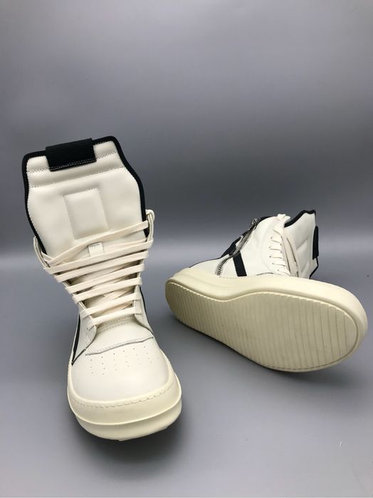 Кросівки Rick Owens Geobasket White/Black/size 37-45/Преміум якість!