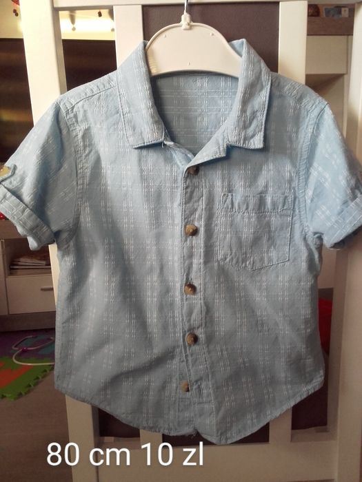 Błękitna koszula Matalan 80 cm