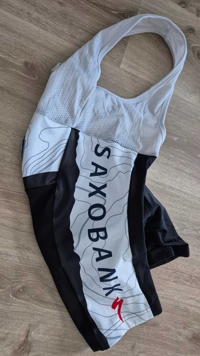 Strój kolarski rowerowy SAXO BANK rozm. XS/S, stan idealny