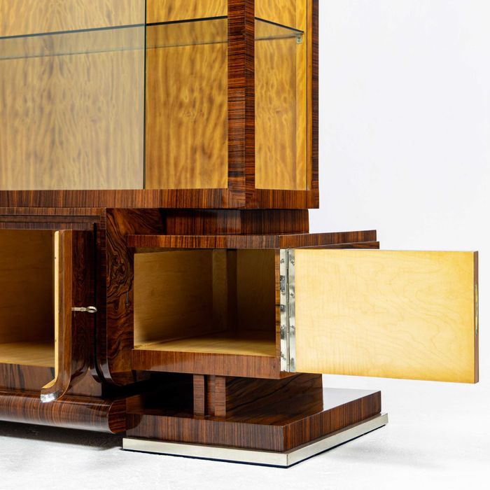 Serwantka Art Deco Kraków Witryna Orzech Palisander Mahoń Antyk Stara