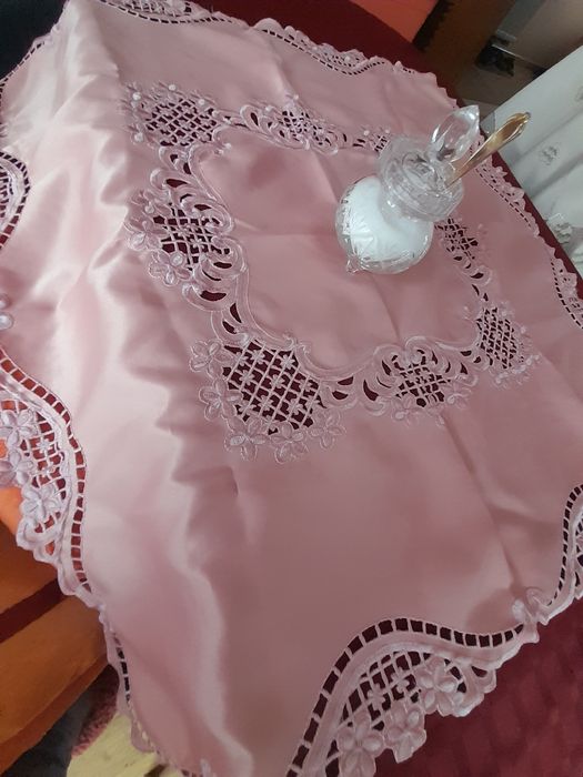 Zestaw 3  serwet pomarańcz i róż