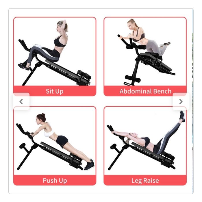 Máquina de Exercícios Abdominais  – Multifuncional e Dobrável