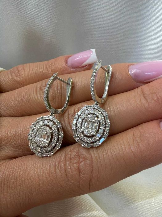 Kolczyki z diamentami naturalnymi 2.00 CT