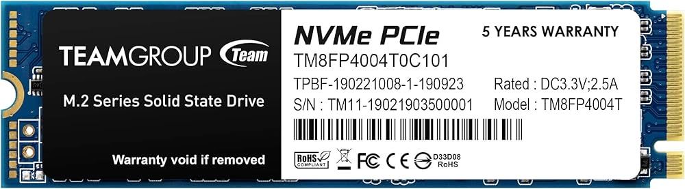 SSD TeamGroup MP34 4TB NVMe M.2 2280