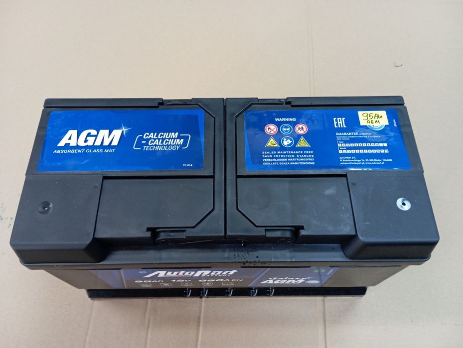 akumulator 12V 95Ah AGM EFB start-stop ciągnikowy