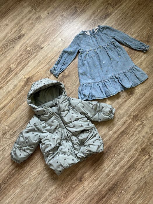 Куртка Zara 4-5 р / джинсова сукня 4-5 р