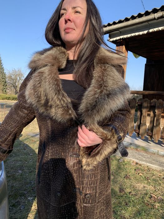 Натуральна довга дублянка