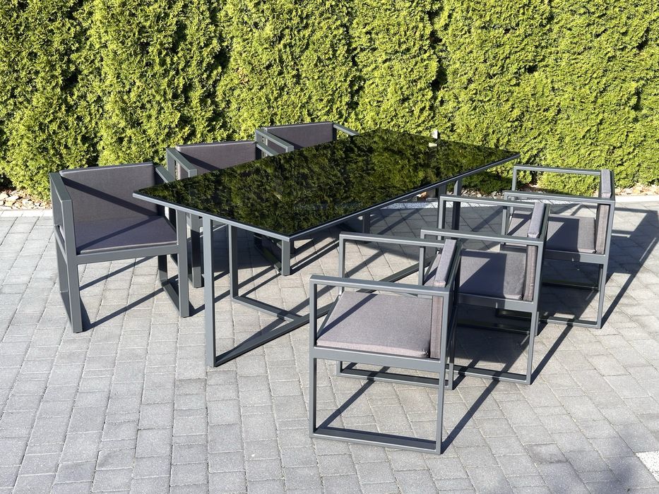 Nowy komplet mebli ogrodowych Premium | Meble Loft | Antracyt