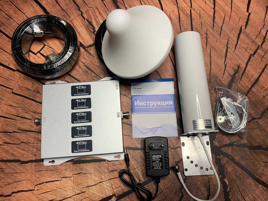 GSM репитер 5 диапазонов усилитель связи 800 900 1800 2100 2600 3G 4G