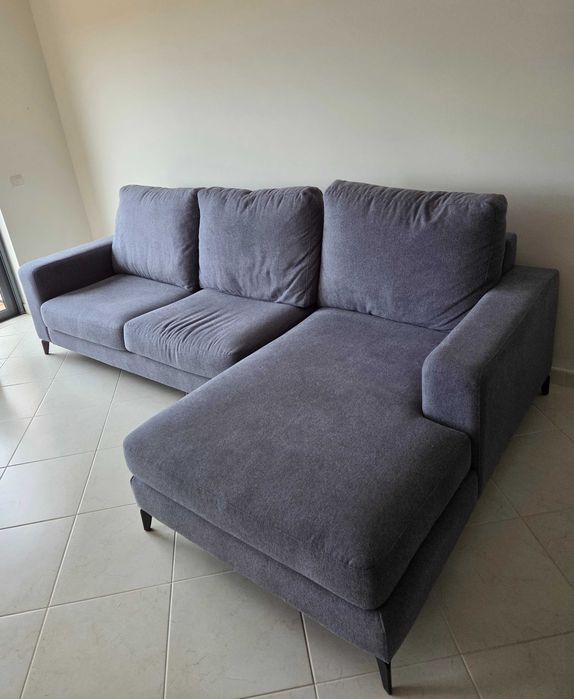 Sofá 3 lugares com chaise longue