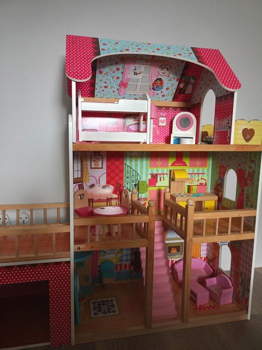 Domek dla lalek drewniany XXL