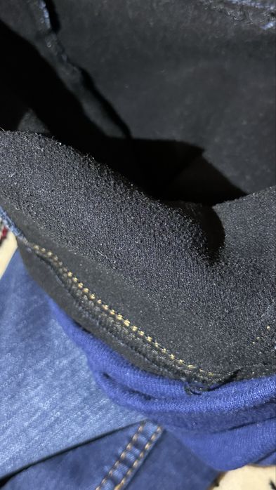 Джинси для вагітних Cemifa на флісі синього кольору