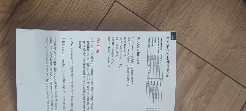 Zestaw do pirografii Preciva 947, do wypalania w drewnie