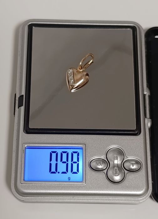 Золотая подвеска Сердце, 585 пробы.