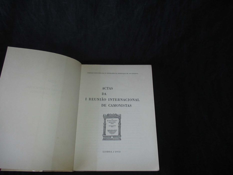 Livro Actas da I Reunião Internacional de Camonistas