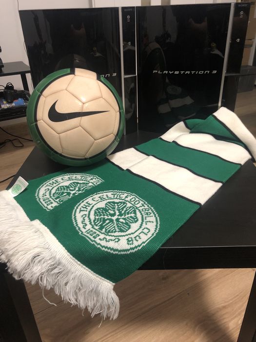 Oryginalny szalik Celtic Glasgow The Bhoys i piłka Nike Total 90