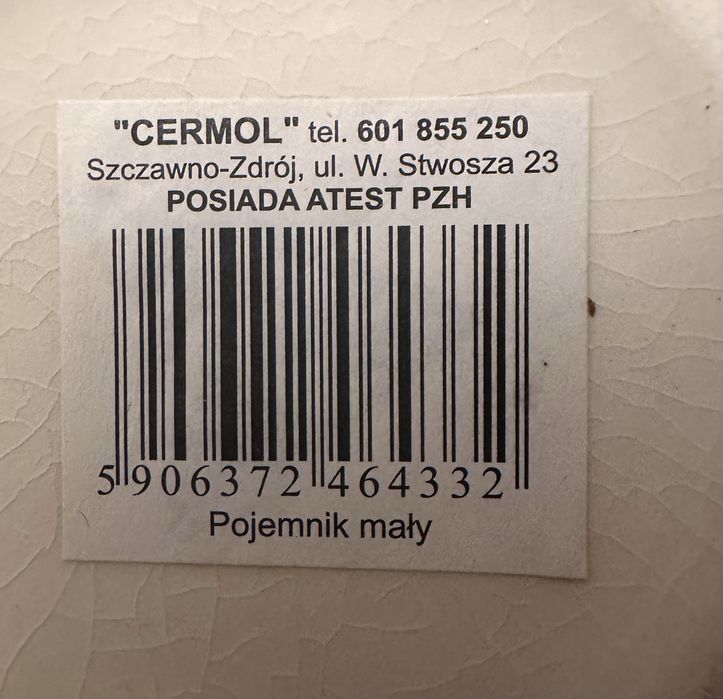 Zestaw 4 kuchennych ceramicznych pojemników