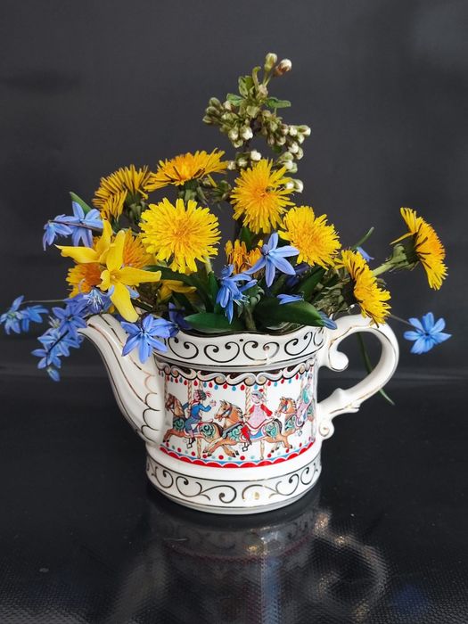 Imbryk porcelanowy SADLER "Karuzela". England.