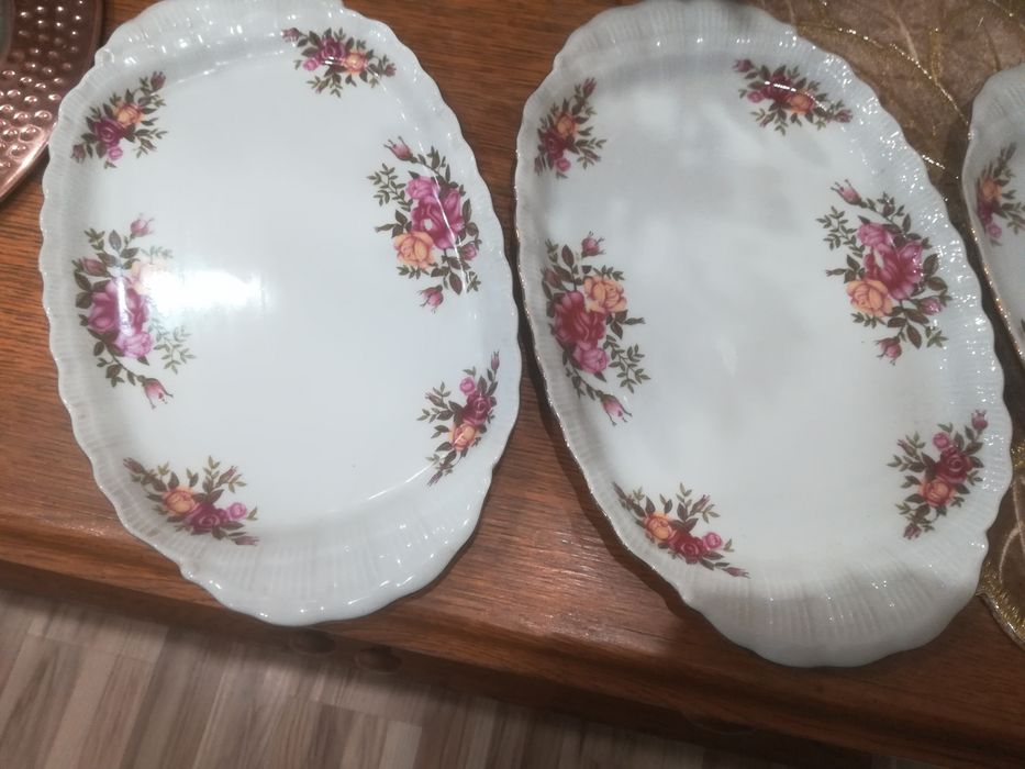 Połmiski, talerze duże PRL. 3 sztuki. Okazja.