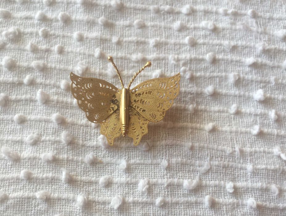 Alfinetes,broches em forma de borboleta,filigrana