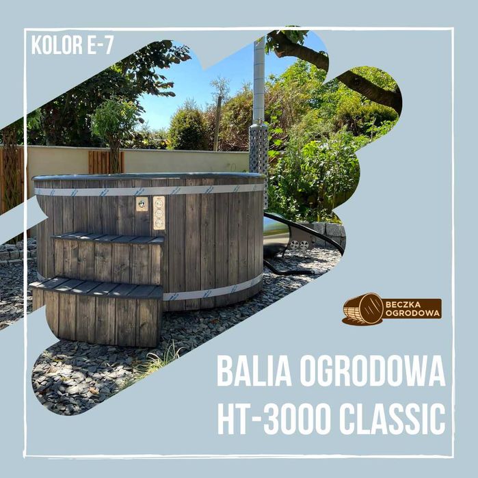 Balia ogrodowa balie jacuzzi wanna hydromasaż bania piec spa