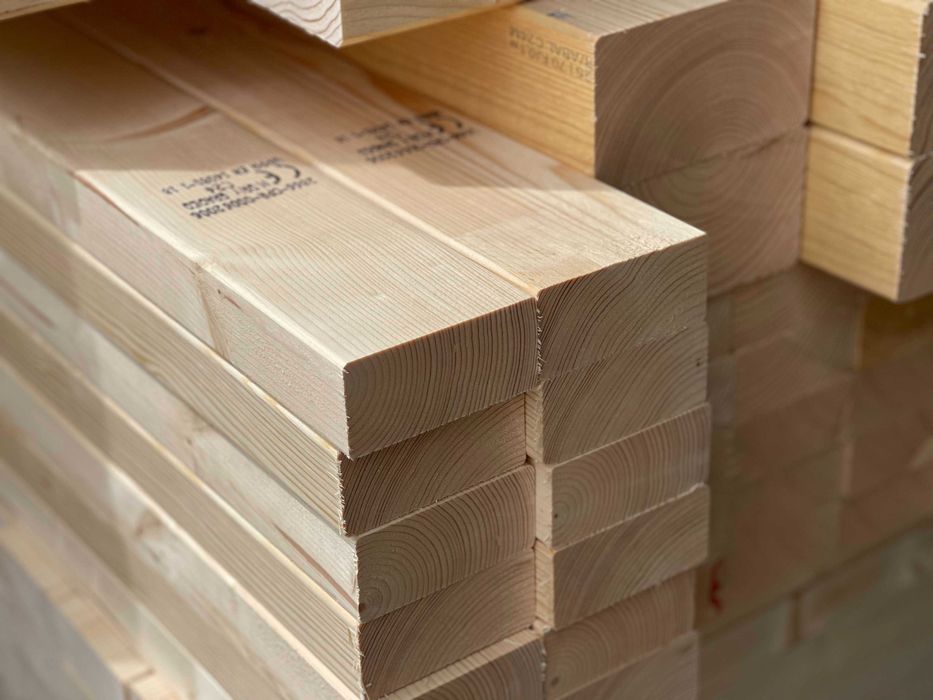 Drewno konstrukcyjne KVH C24 suche | 6 cm x 10 cm krokwie jętki legar