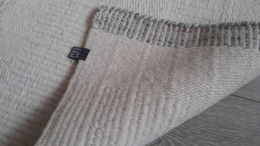 Dywan wełniany Versanti white 170x240 Linie Design naturalny