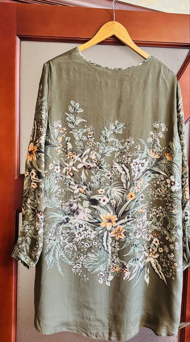 Сукня-туніка Massimo Dutti шовк, L-XL