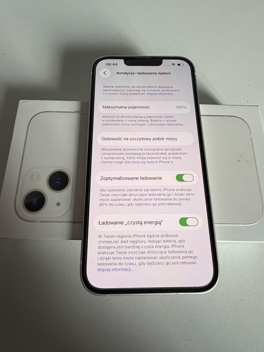 Bateria 100% iPhone 13 128gb Starlight Idealny