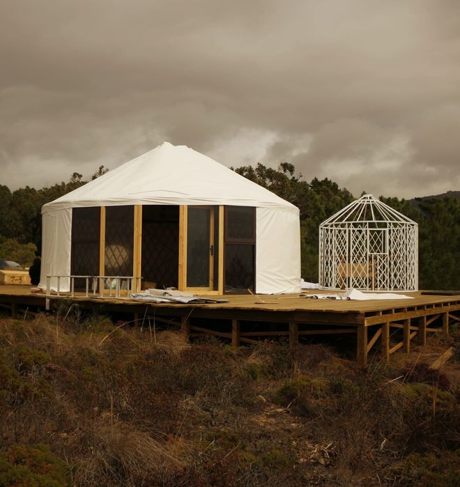 Yurt luxuosa nova 8 metros de diâmetro