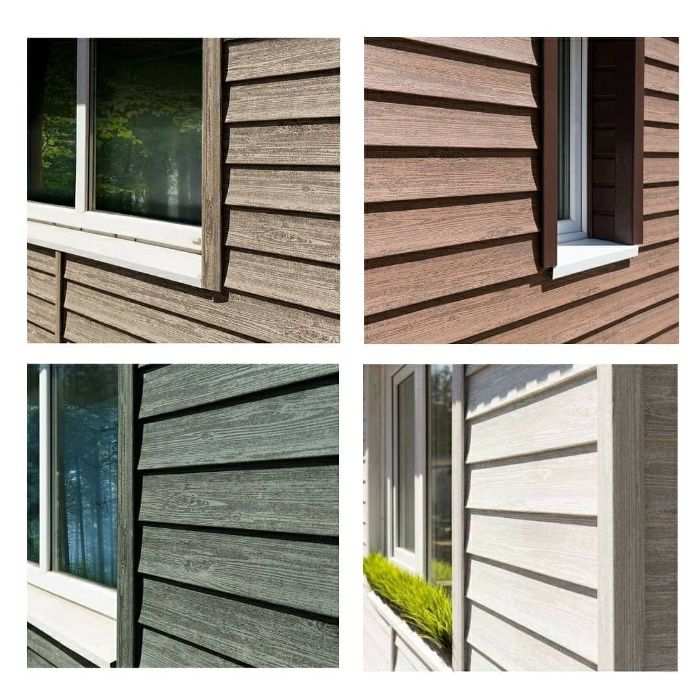 Сайдинг для фасаду будинку. Блок-хаус, корабельний брус