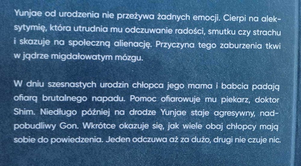Almond Ten, który nie czuł Won-Pyung Sohn
