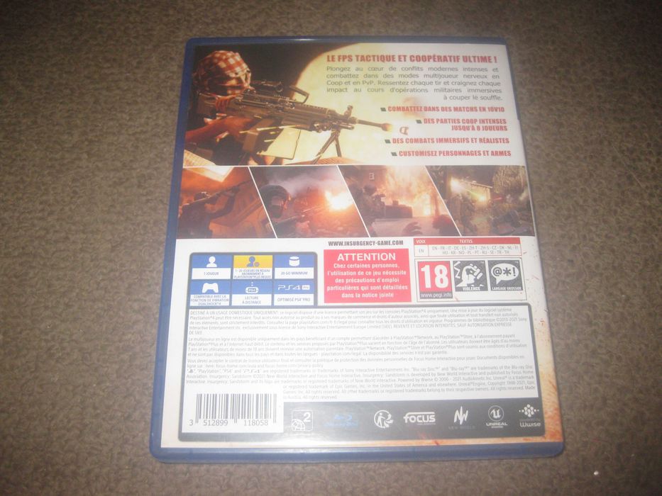 Jogo "Insurgency Sandstorm" para a Playstation 4/Impecável!
