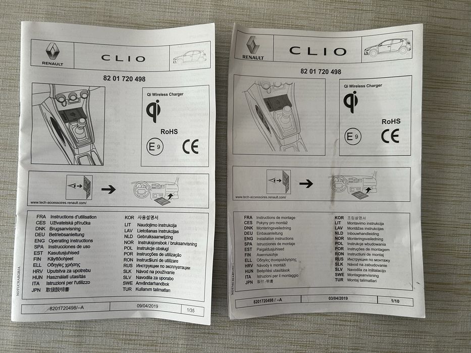 Carregador wireless clio 5