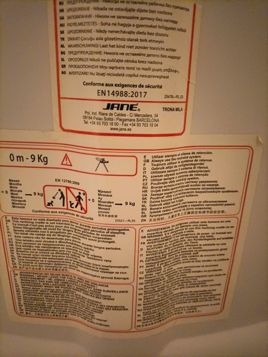 Cadeira alimentação bebé Jane como nova