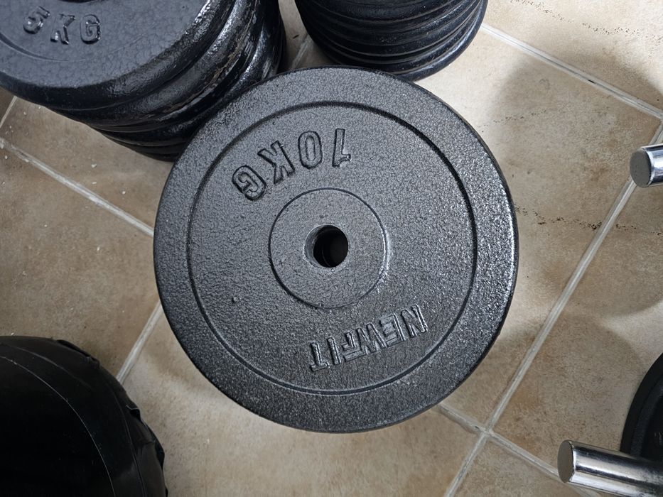 Discos e Halters de musculação em ferro